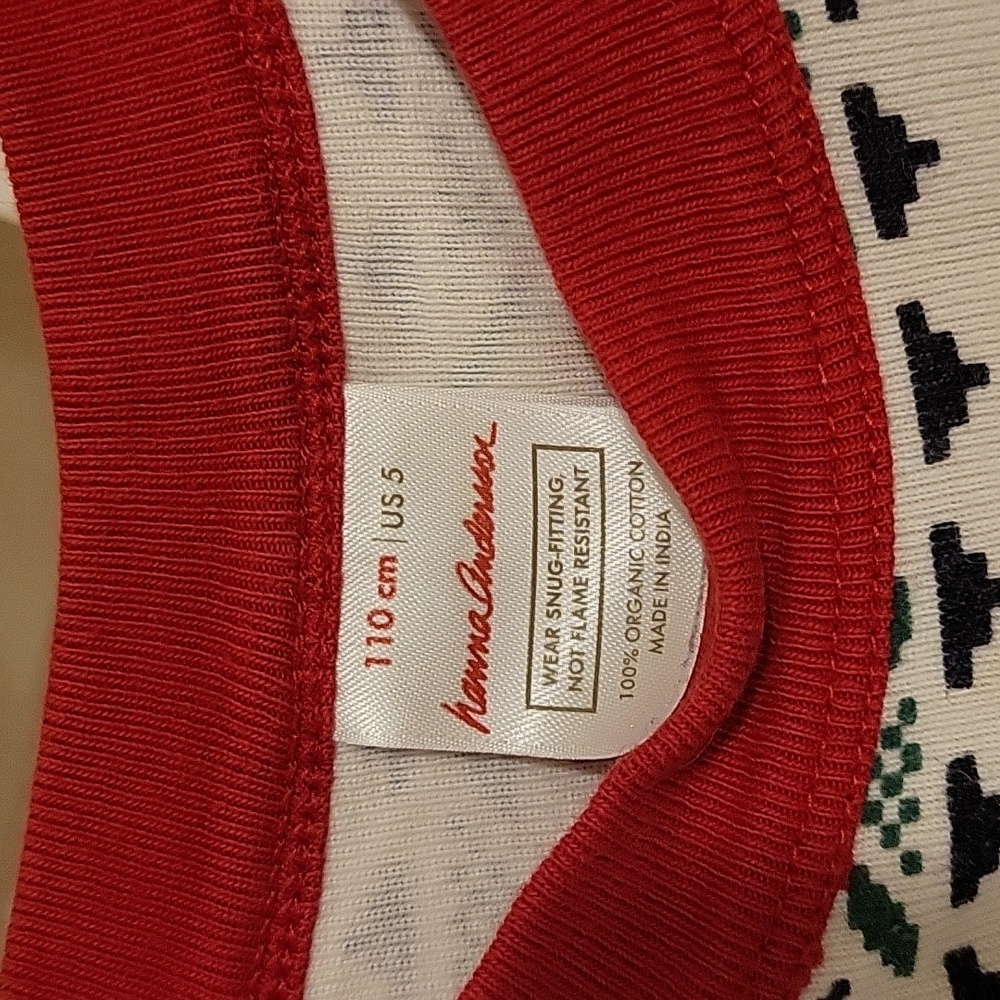 Hanna Andersson Holiday Dear Deer Pajama Set, 5Y - Picture 3 of 6